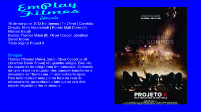 Projeto X - Uma Festa Fora de Controle (2012)# Comedia  Dublado Completo