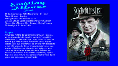 A Lista de Schindler (1993) # Steven Spielberg # 7 Oscar Guerra Drama