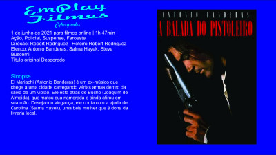A Balada Do Pistoleiro (1995) #Ação/Faroeste#Antonio Banderas, Salma Hayek#Quentin Tarantino