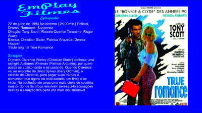 Amor À Queima-Roupa (1993)#Policial, Drama # Christian Slater, Patricia Arquette # Quentin Tarantino