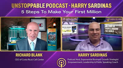 Speakers Are Leaders Motivation Podcast. Harry Sardinas meets B2B sales expert Richard Blank.
