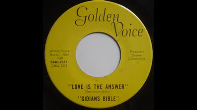 Gidians Bible (1970) - Love is The Answer
