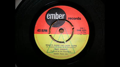 Ray Singer (1966) - What's Done has been Done